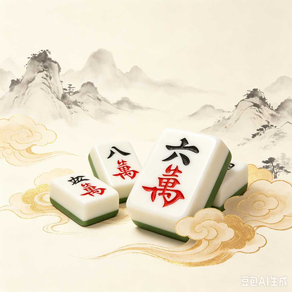 muted color mahjong set
